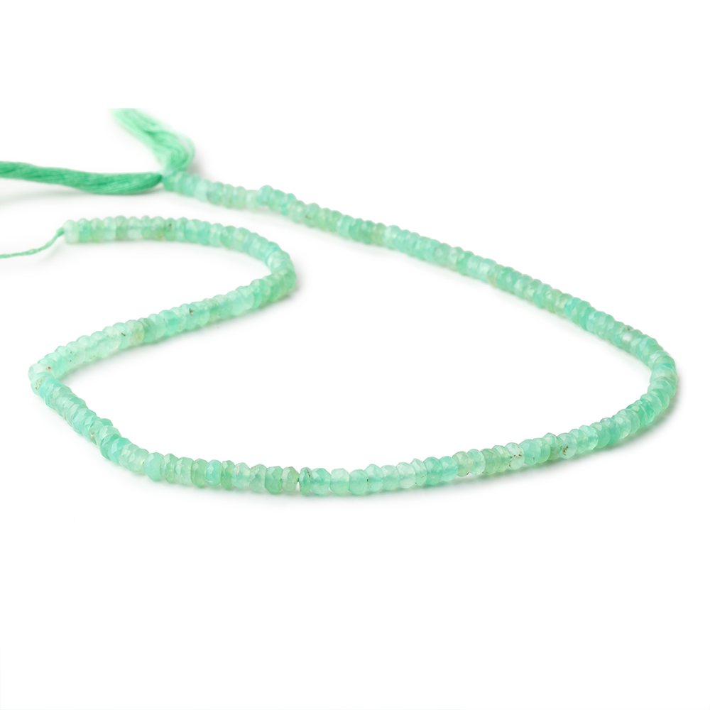 3.5mm Chrysoprase Faceted Rondelle Beads 13 inch 145 pieces AA