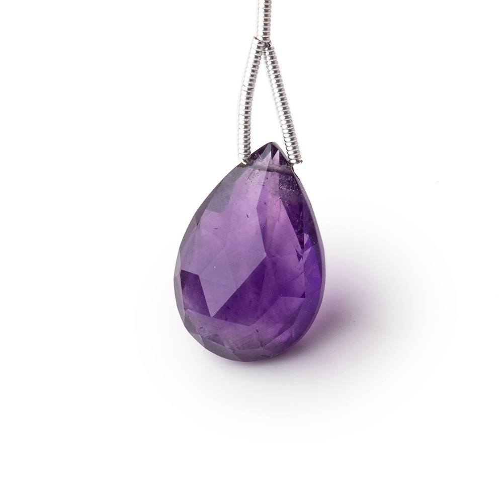19x12-20x14mm Amethyst Faceted Pear 1 Focal Bead