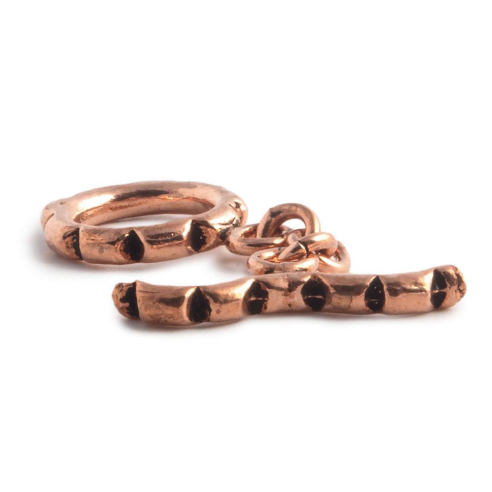 19x13x13mm Copper Circle Toggle