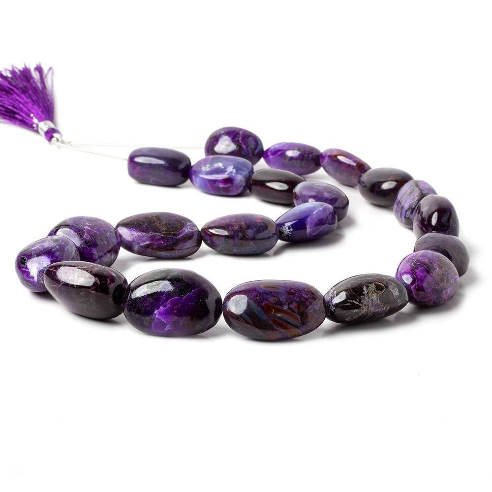 19x15-27x17mm Sugilite Plain Nuggets 19 inch 21 beads AAA