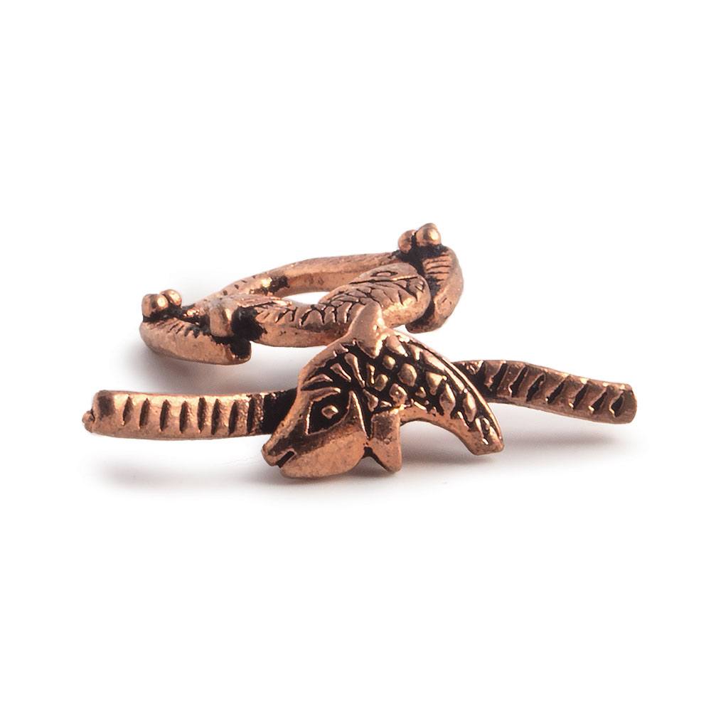 19x17mm Copper Toggle Koi Fish