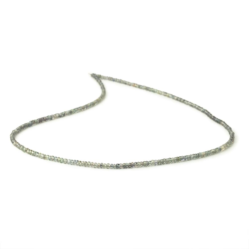 2-2.5mm Color Change Sapphire Plain Rondelle Beads 18 inch 300 pieces