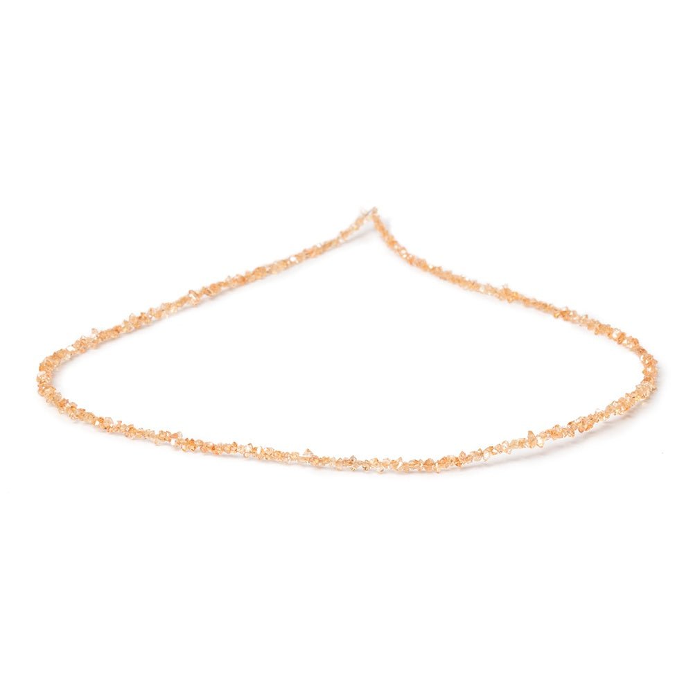 2-3.5mm Orange Double Terminated Quartz Beads 15.5 inch 260 pieces