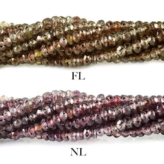 2 - 3mm Color Change Sapphire Faceted Rondelle Beads 17 inch