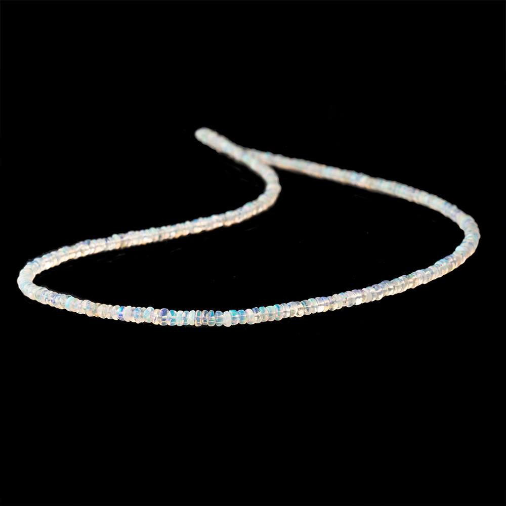 2-3mm Ethiopian Opal plain rondelle beads 18 inch 300 pieces AA
