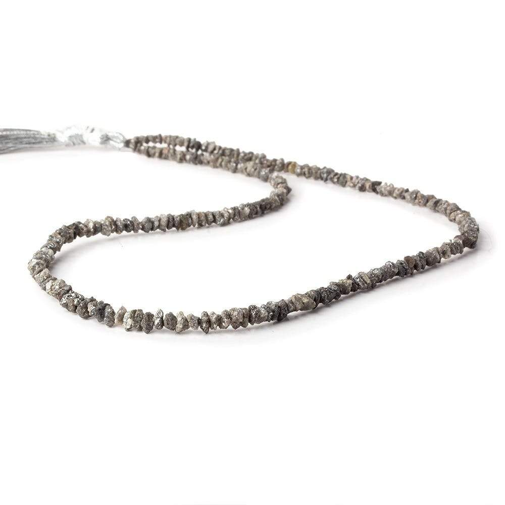 2-3mm Platinum Grey Diamond crystal nugget beads 15 inch 220 pieces