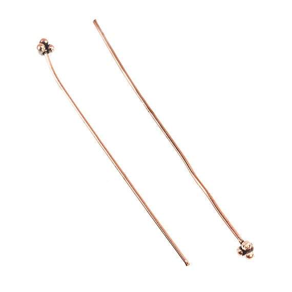 2" length Copper Headpin 24 gauge 22 pieces per bag