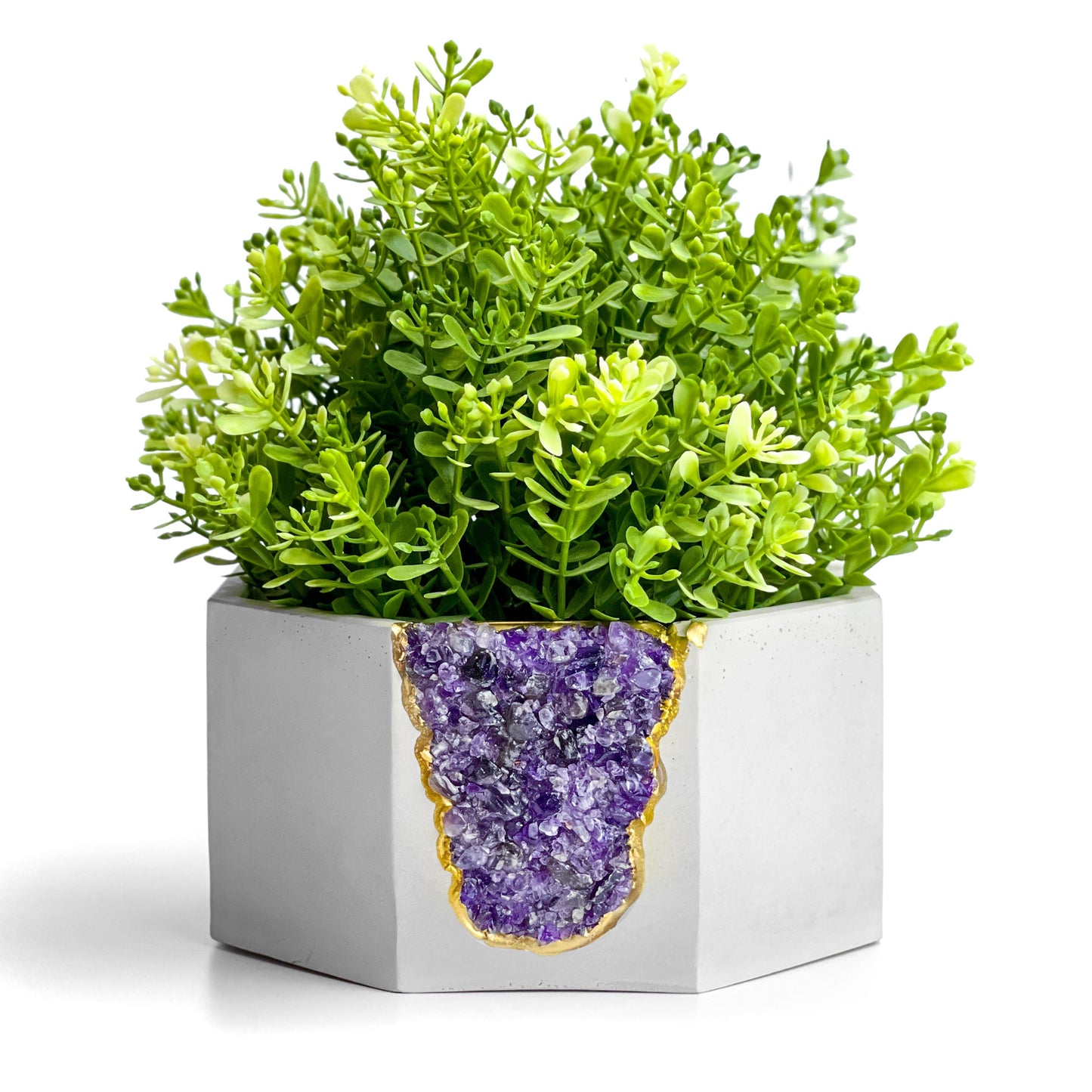AMETHYST GEODE PLANTER