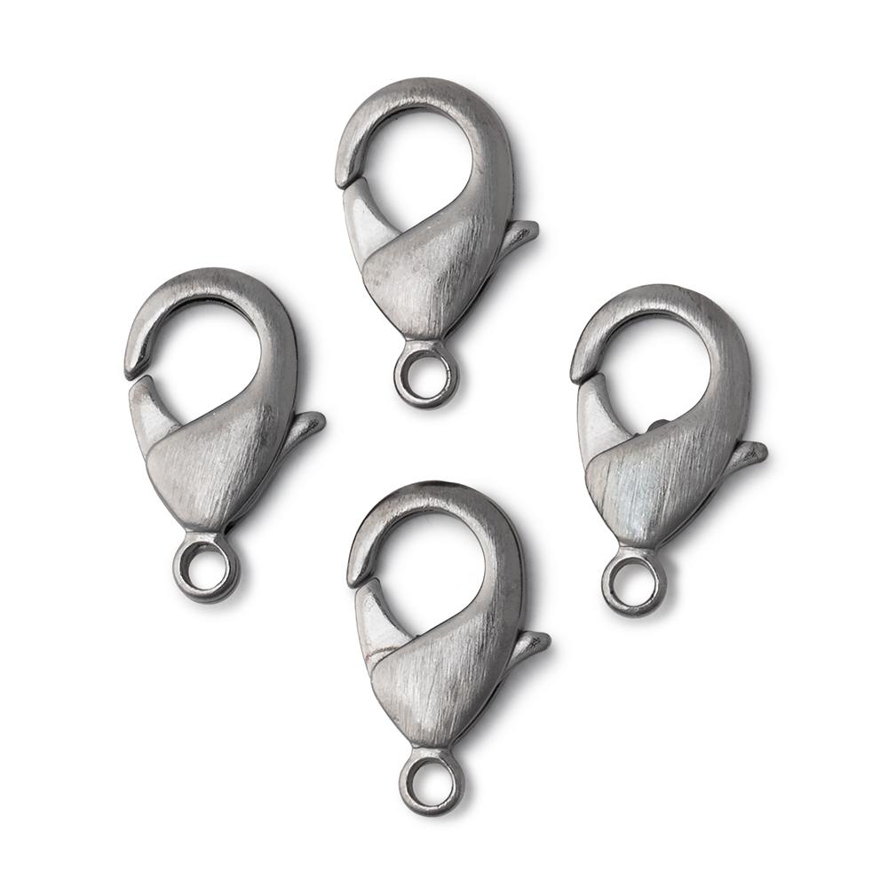 20mm Brushed Lobster Clasp Set of 4 Pieces