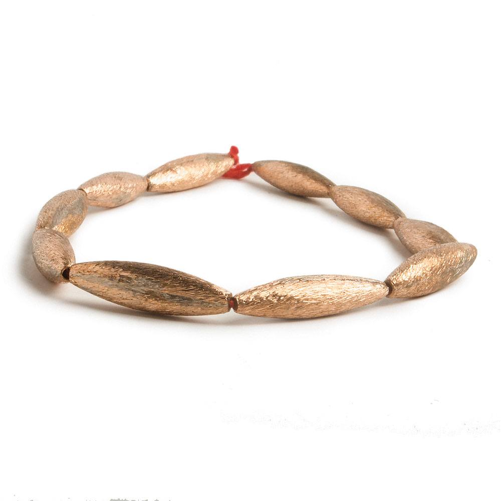 20x5mm Copper Brushed Marquise 8 inch 10 pcs