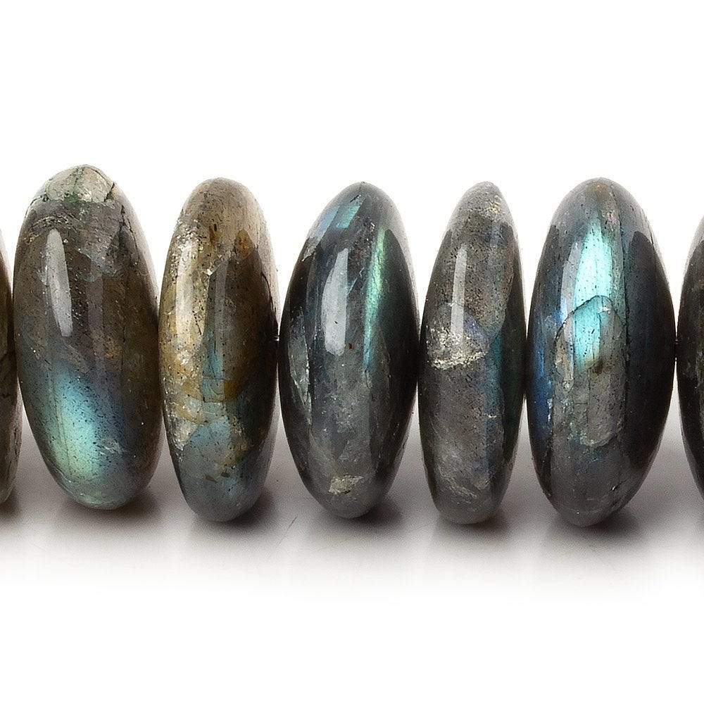 21-22mm Labradorite Plain Mega Rondelle Beads 8 inch 22 pieces A