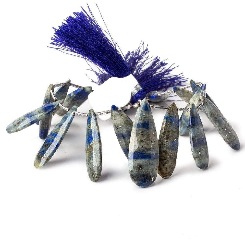 22x10-32x11mm Lapis Lazuli Faceted Pear Beads 7.75 inch 16 pieces