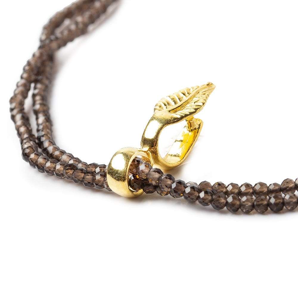 22x7mm Vermeil Leaf Pinch Bail 1 Finding