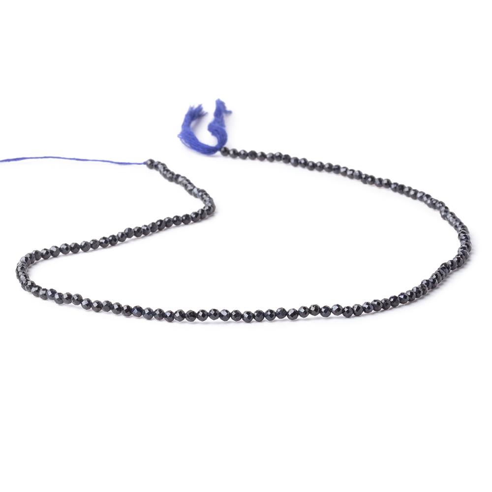 2.3mm Blue Sapphire Micro Faceted Round Beads 12.5 inch 140 pieces