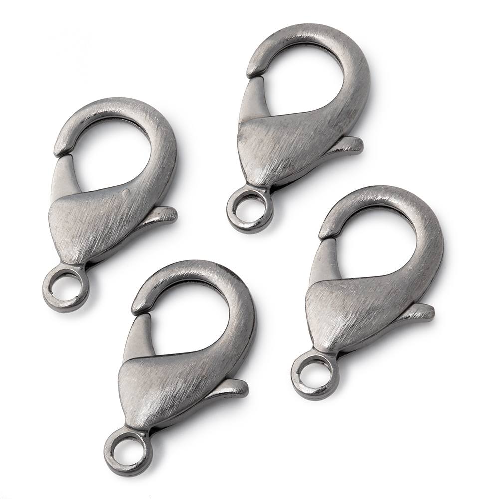 23mm Brushed Lobster Clasp Set of 4 Pieces