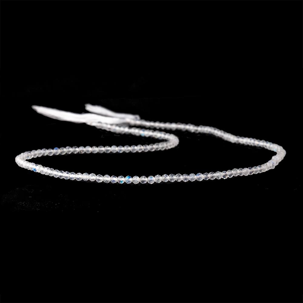 2.3mm Rainbow Moonstone Micro Faceted Round Beads 13 inch 151 pieces AAA