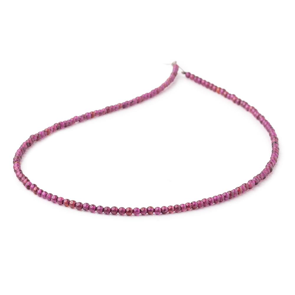 2.3mm Rhodolite Garnet Plain Round Beads 12 inch 159 pieces