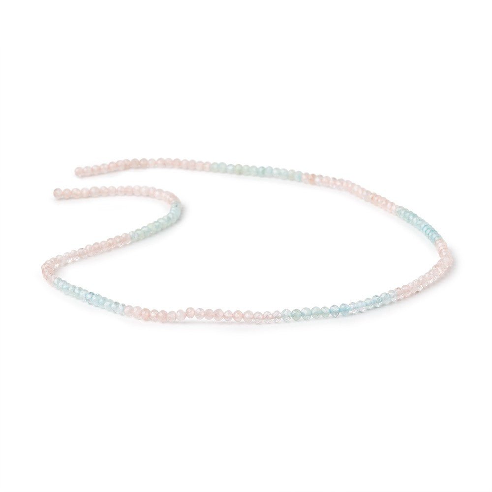 2.4mm Multi Beryl Micro Faceted Rondelle Beads 12.5 inch 164 pieces