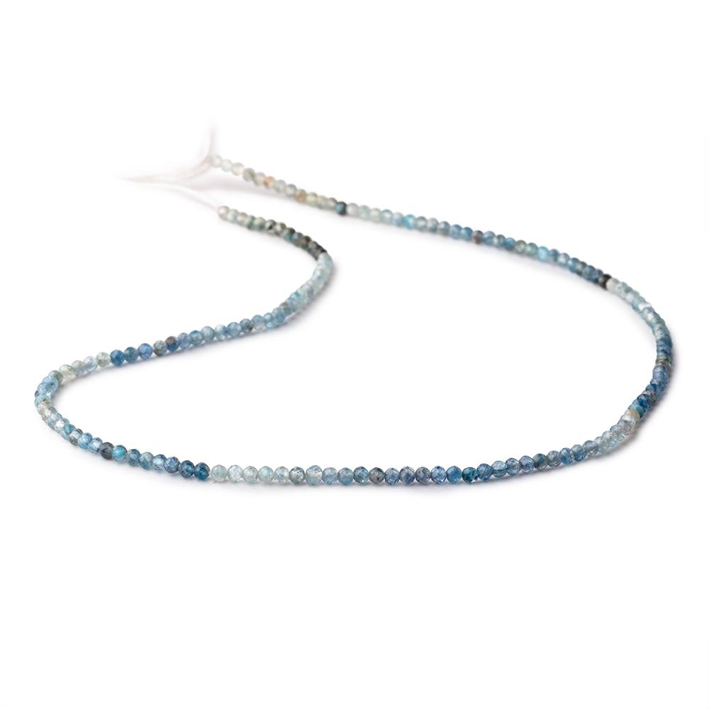 2.4mm Shaded Kyanite Micro Faceted Rondelle Beads 13 inch 156 pieces