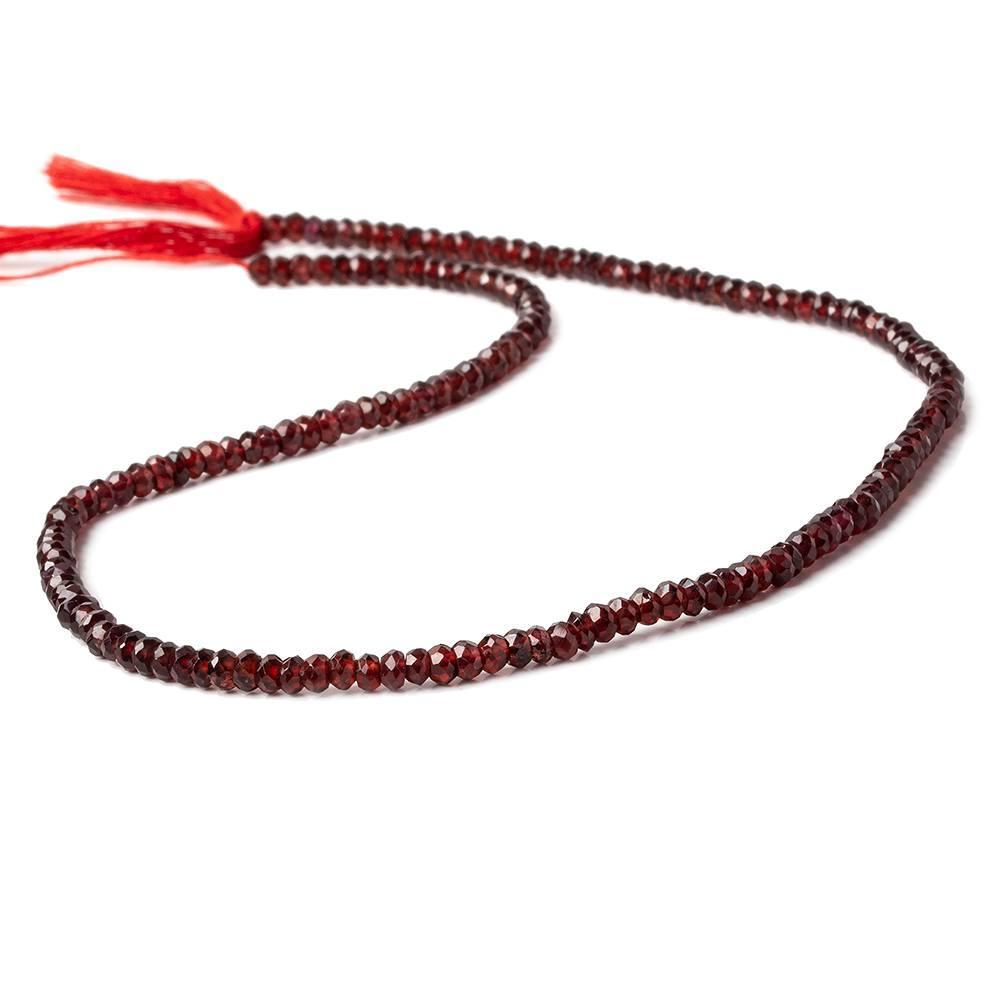 2.5-3mm Pyrope Garnet Faceted Rondelle Beads 13.5 inch 175 pieces