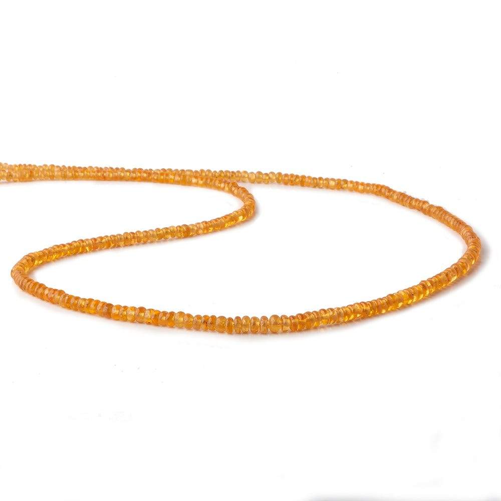 2.5-3mm Spessartite Plain Rondelle Beads 18 inch 300 pieces