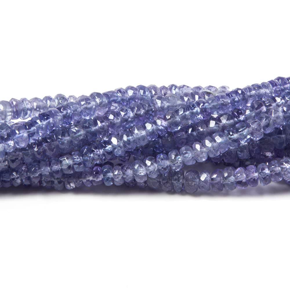 2.5-3mm Tanzanite Beads Faceted Rondelle 14.75 inch 222 pieces