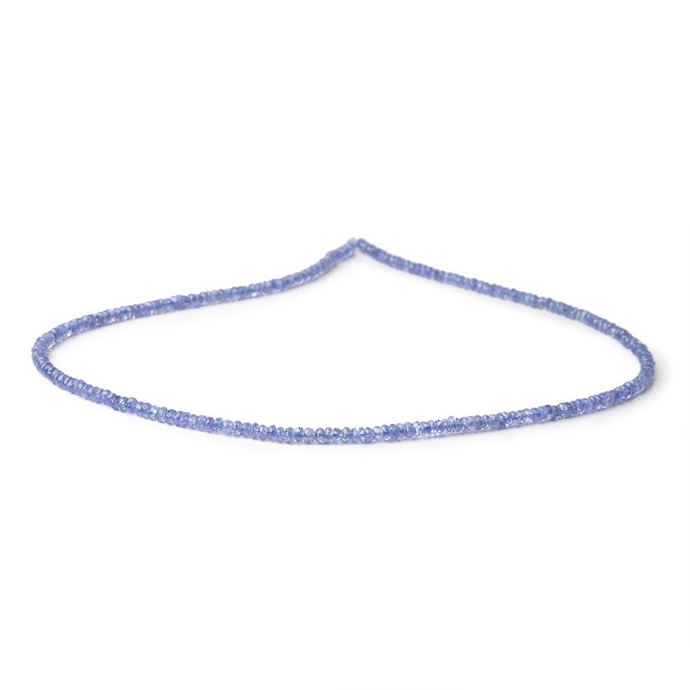 2.5-3mm Tanzanite Faceted Rondelle Beads 16 inch 196 pieces