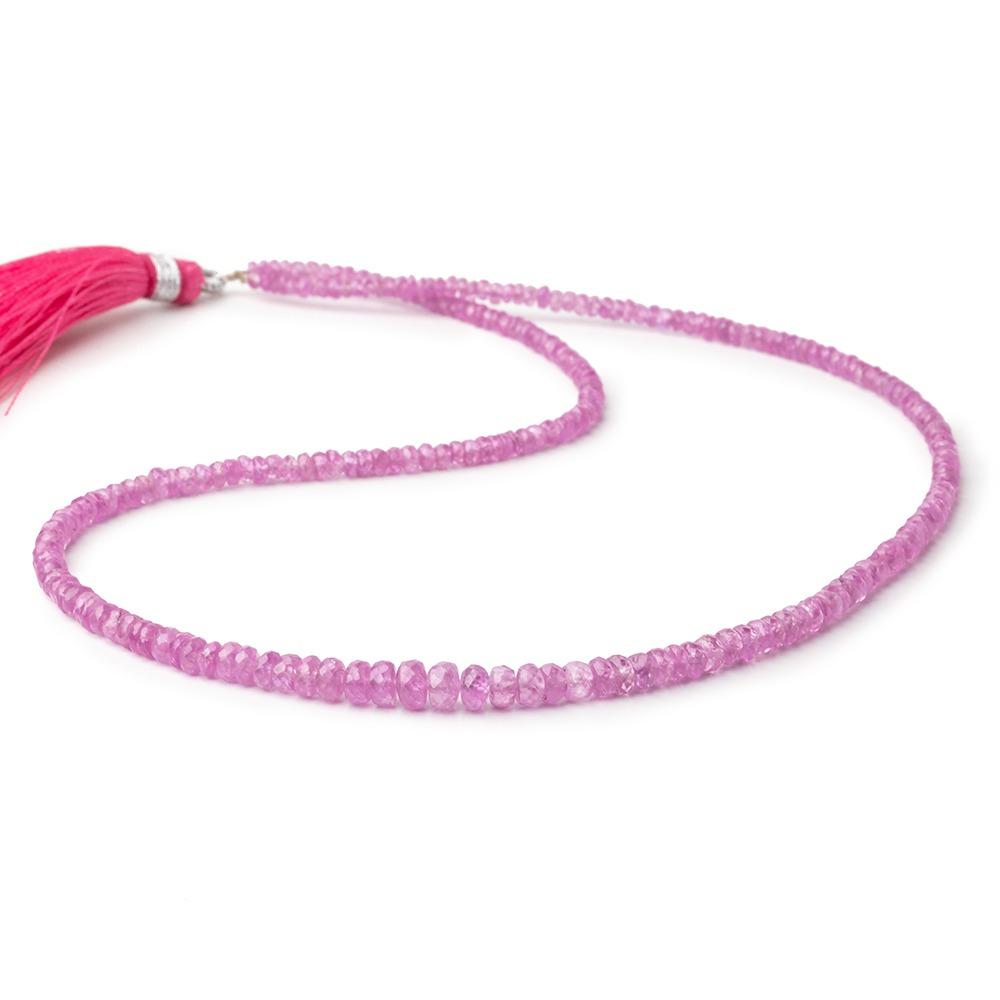 2.5-6mm Burmese Ruby Faceted Rondelle Beads 16 inch 180 pieces