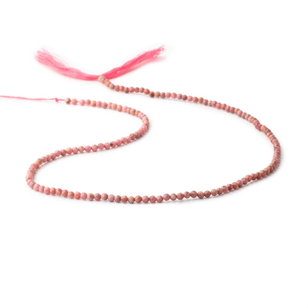 2.5mm Rhodonite Micro Faceted Round Beads 12.5 inch 133 pieces AAA