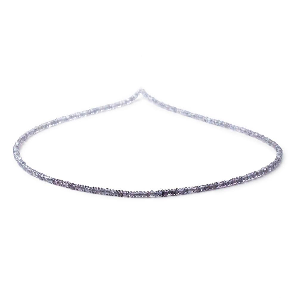 2.5mm Shaded Indigo Spinel Plain Rondelle Beads 16 inch 300 pieces AA
