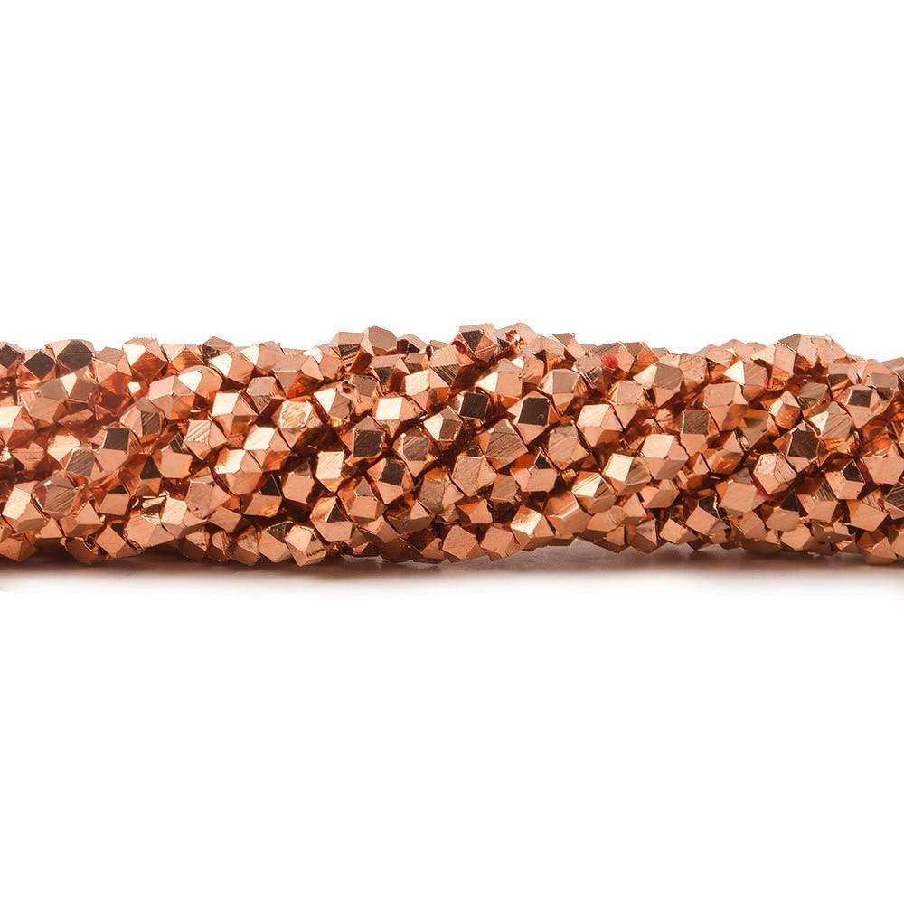 2.5mm Shiny Faceted Nugget Beads 8 inch 80 pieces