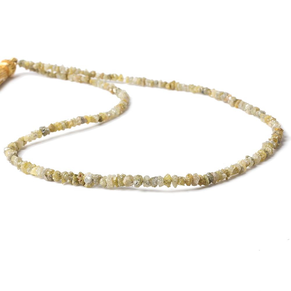 2.5x2-3x2mm Yellow Diamond crystal nugget beads 15 inch 220 pieces