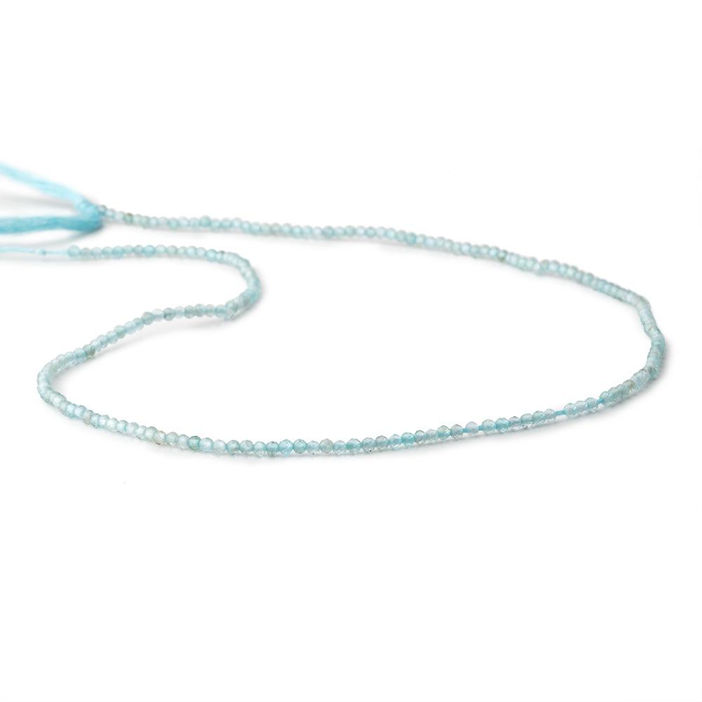 2mm Apatite Micro Faceted Round Beads 12.5 inch 190 pieces AA