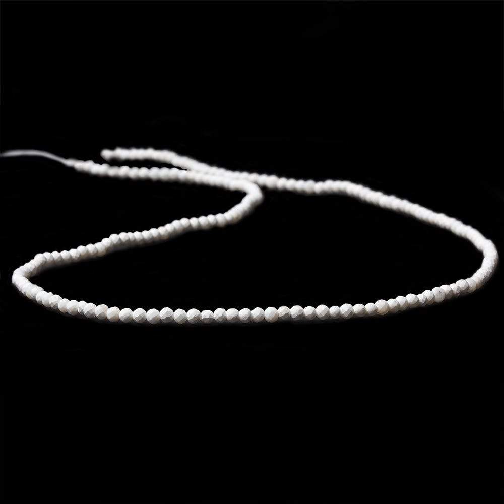 2mm Matte Magnesite Micro Faceted round beads 13 inch 180 pieces