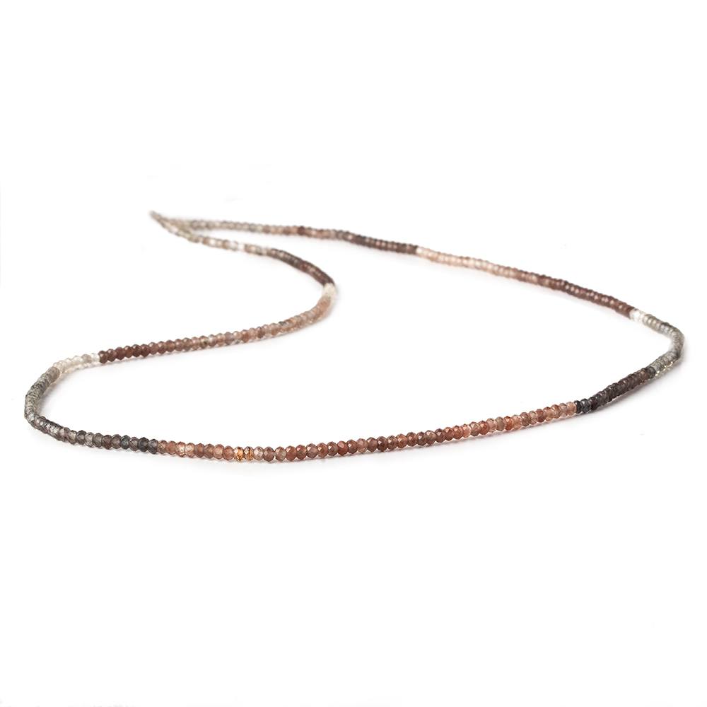 2mm Multi Color Scapolite micro faceted rondelle 16.5 inch 286 pieces AAA