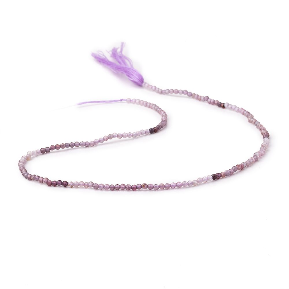 2mm Shaded Purple Spinel Micro Faceted Round Beads 12.5 inch 160 pieces AA