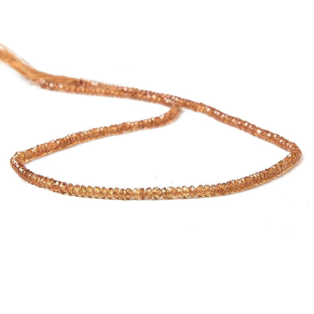 3mm Spessartite Garnet Faceted Rondelle 14 inch 185 pcs