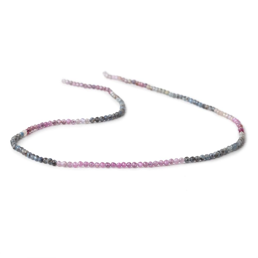 2mm Umba Sapphire Micro Faceted Round Beads 13 inch 164 pieces AAA