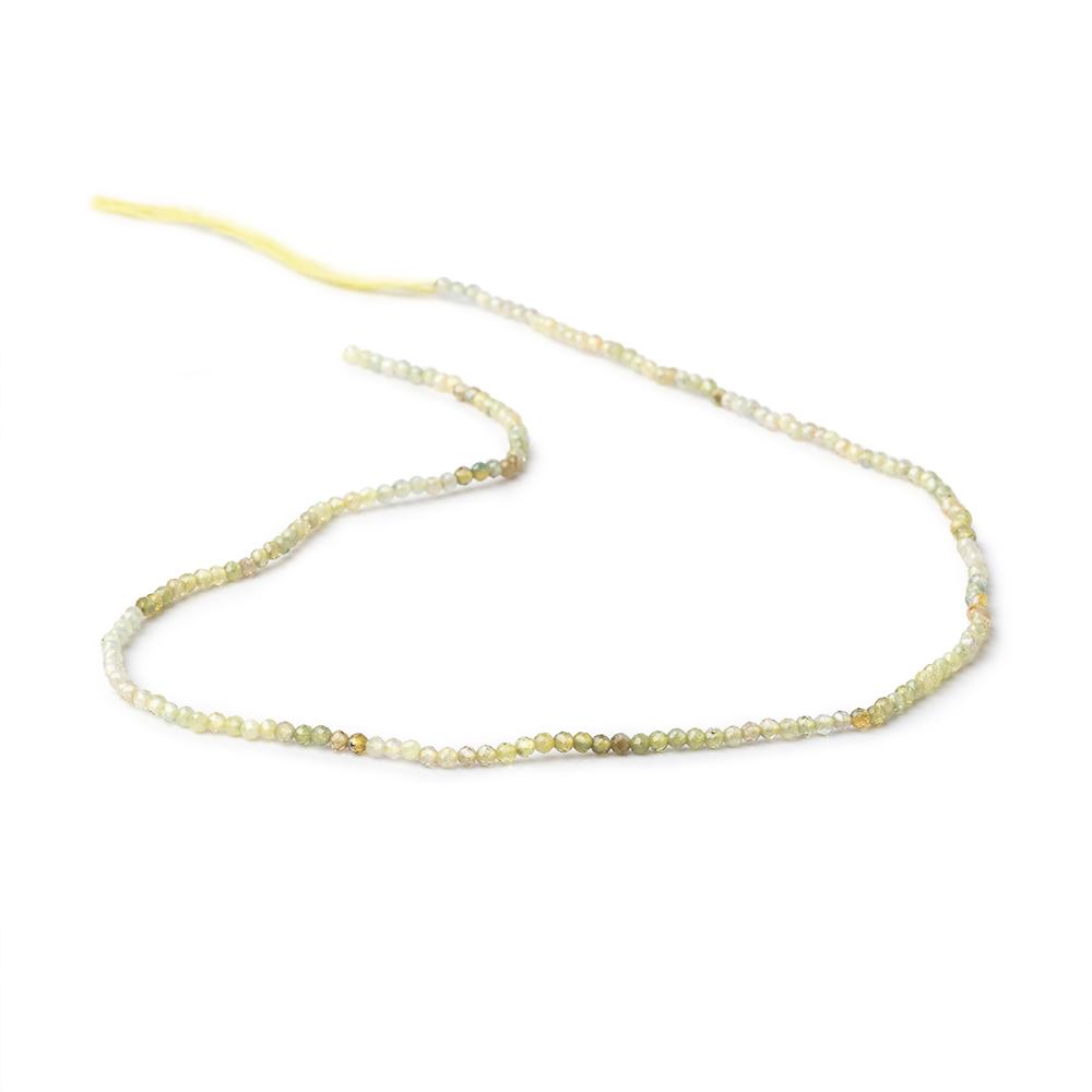 2mm Yellow Sapphire Micro Faceted Round Beads 12.5 inch 180 pieces