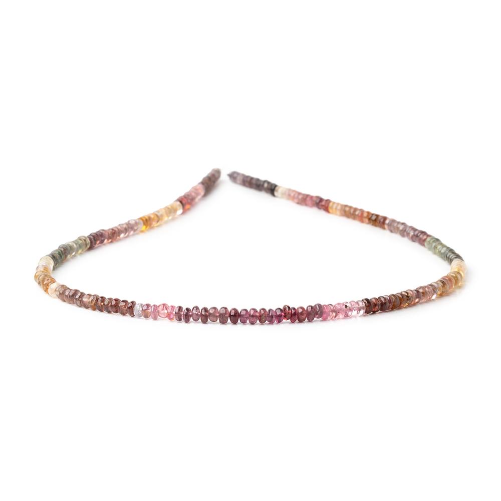3-3.5mm Multi Color Spinel Plain Rondelle Beads 16 inch 220 pieces