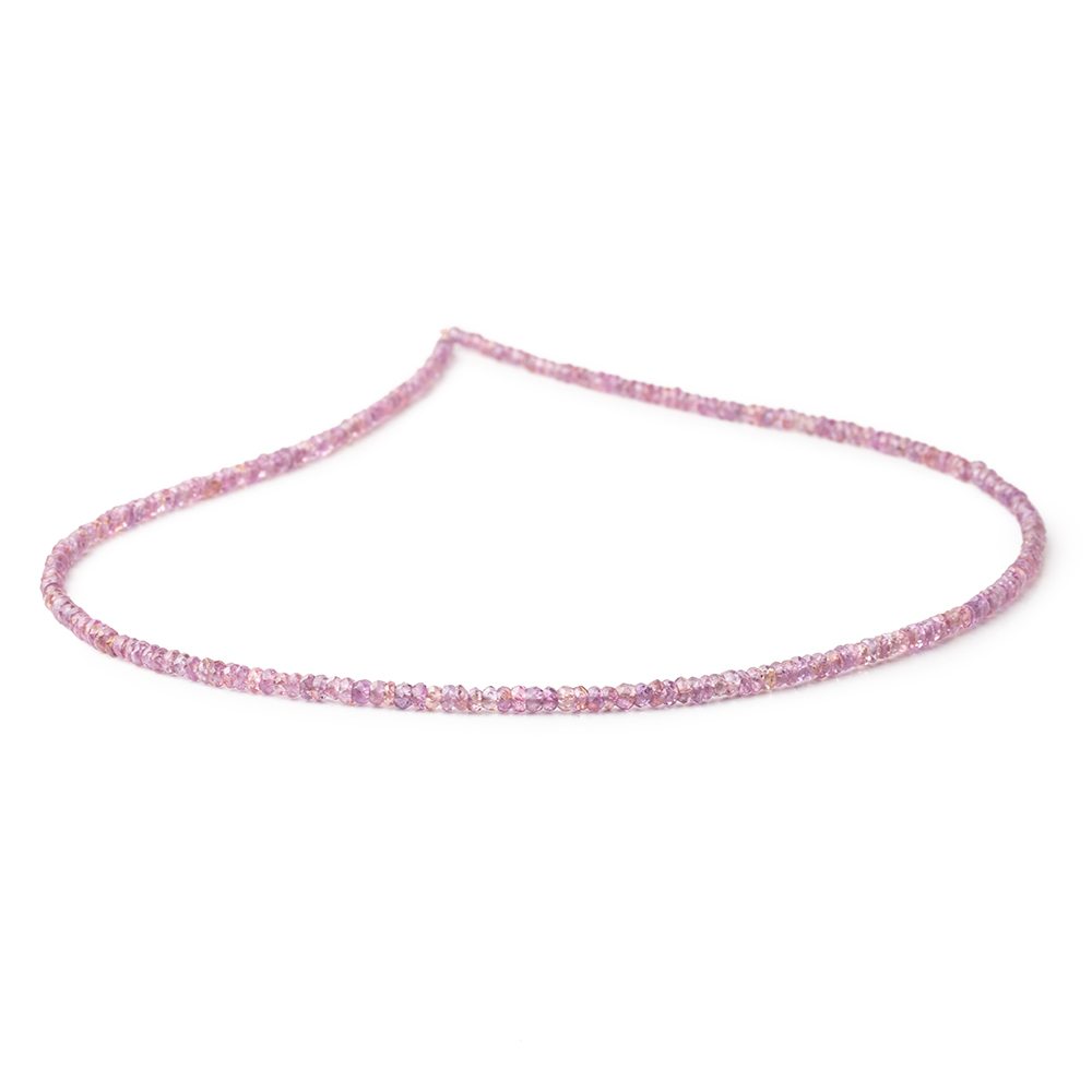 3-3.5mm Purple Spinel faceted rondelles 16 inch 239 beads AA grade