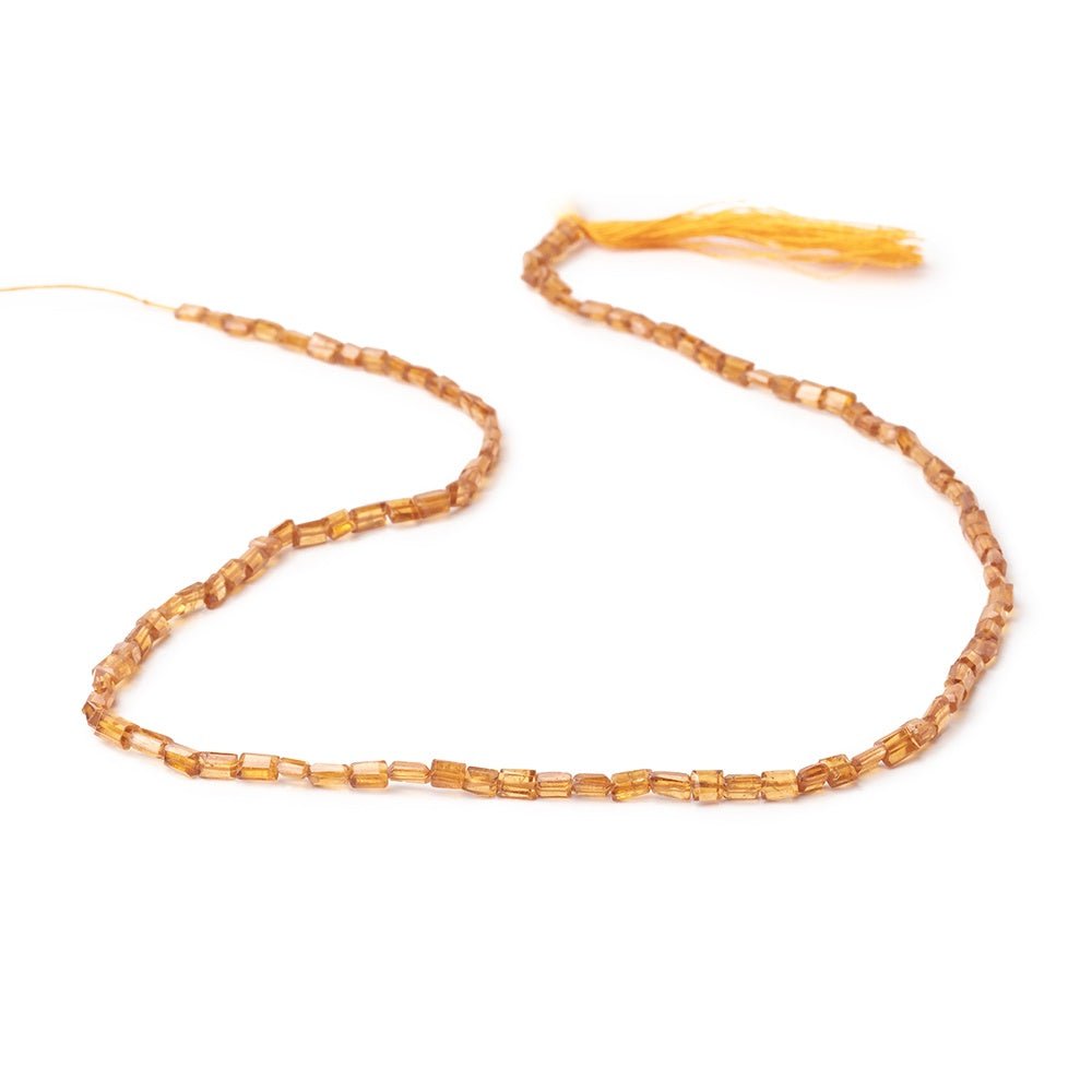 3-4.5mm Spessartite Garnet Faceted Rectangle Beads 14 inch 83 pieces