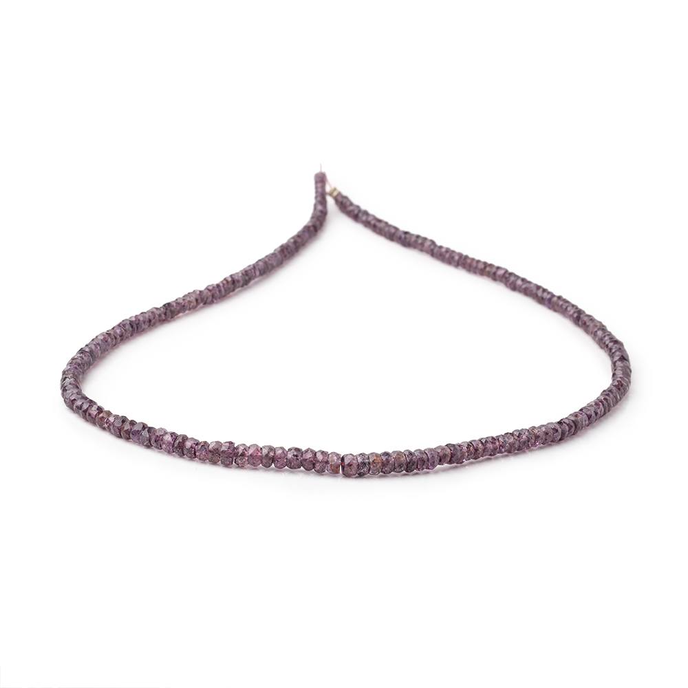 3-4mm Purple Spinel Faceted Rondelle Beads 16 inch 190 pieces AA