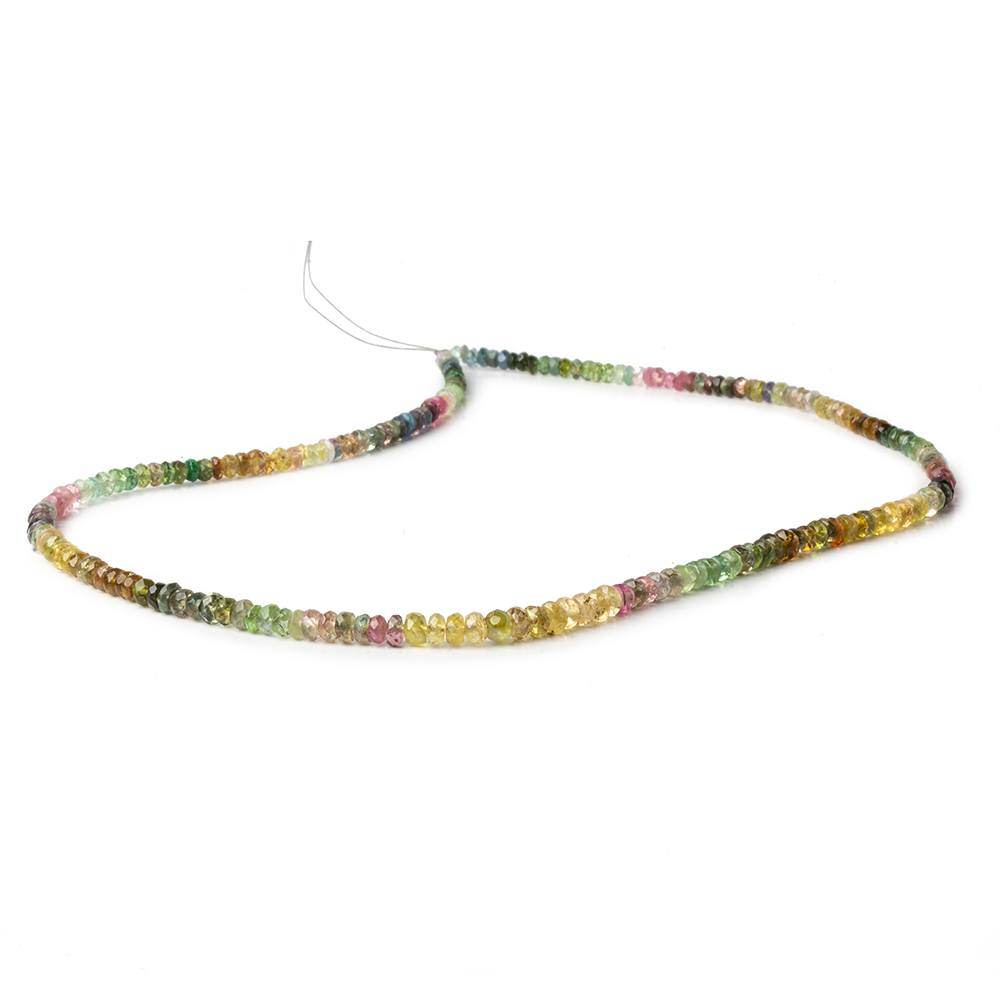 3-4mm Tourmaline Faceted Rondelle Beads 15 inch 214 pieces