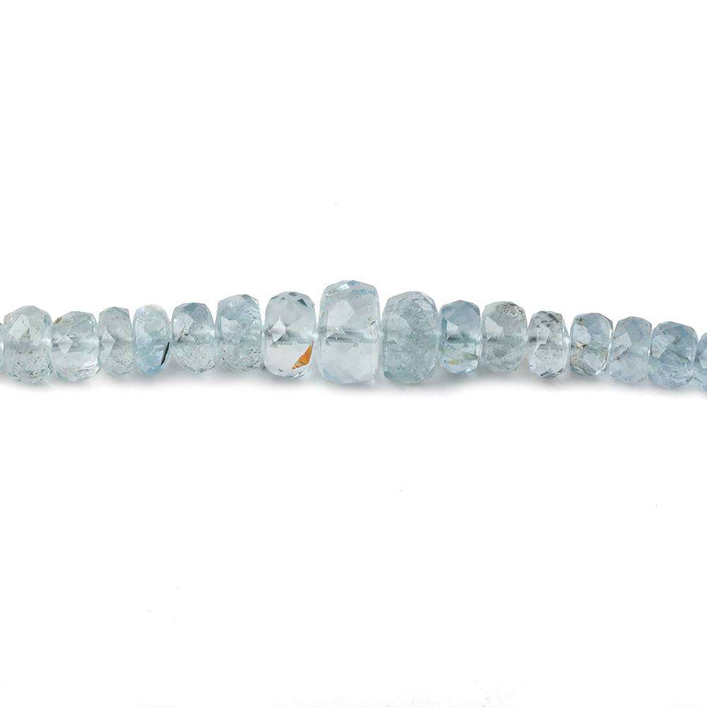 3-5mm Aquamarine faceted rondelle beads 16 inch 160 pieces A