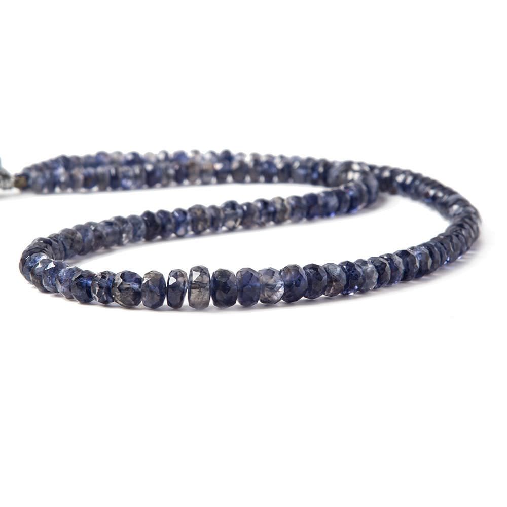 3-5mm Iolite Faceted Rondelle Beads 13 inch 130 pieces