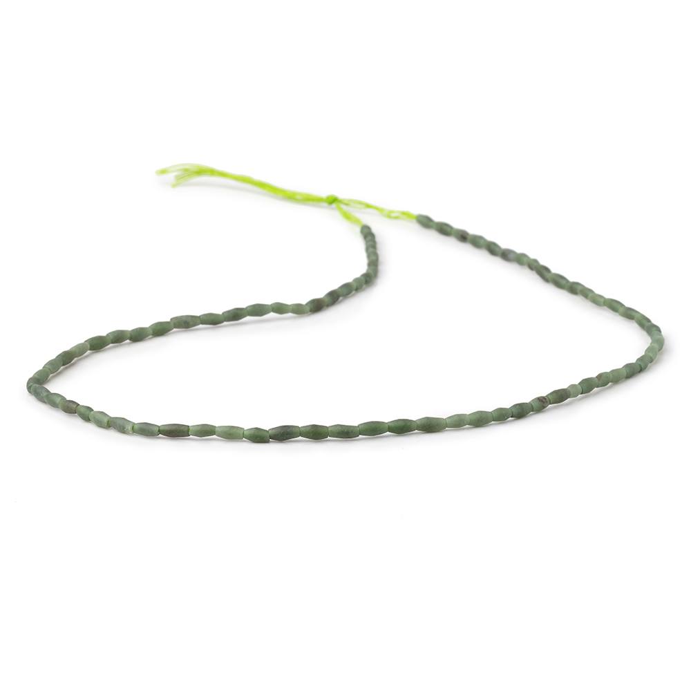 3-5mm Jade Plain Rice Beads 13 inch 75 pieces