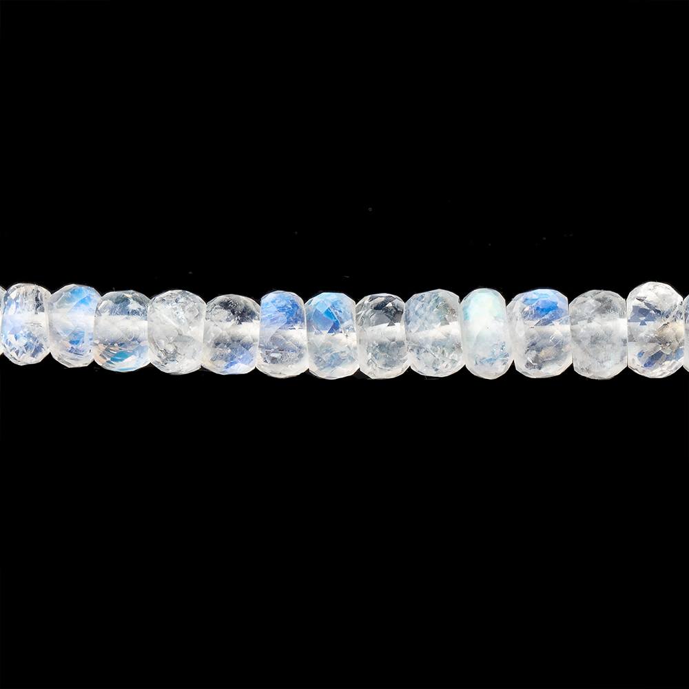3mm Rainbow Moonstone Faceted Rondelle Beads 13 inch 126 pieces