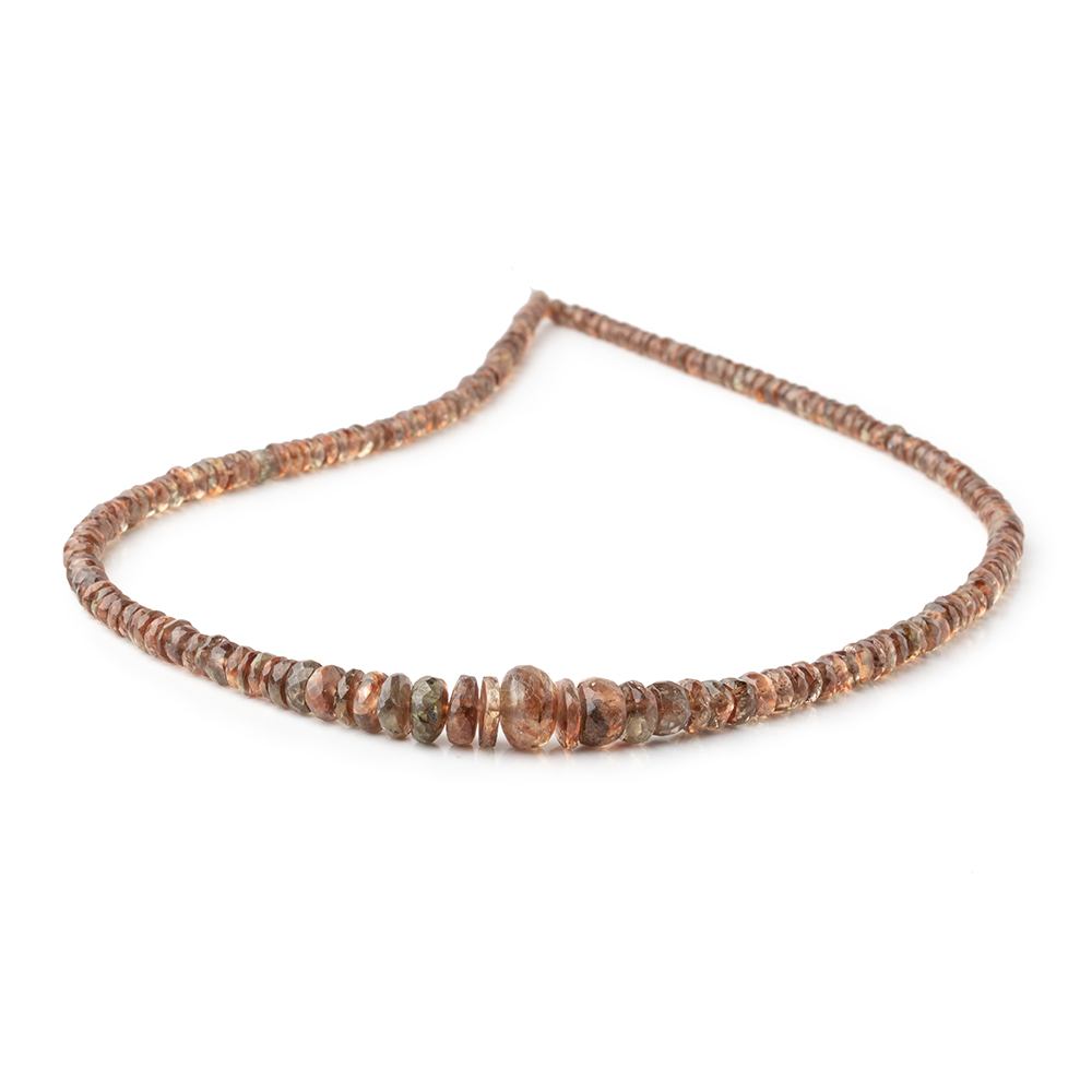 3-6mm Andalusite Faceted Rondelle Beads 16 inch 200 pieces