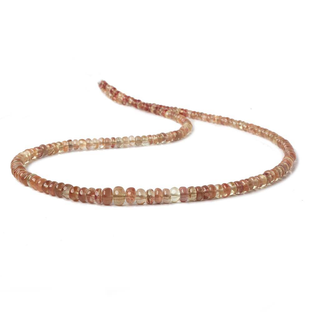 3-6mm Andesine plain rondelle beads 18 inch 180 pieces